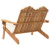 vidaXL Bancă de grădină Adirondack cu perne 126 cm, lemn masiv acacia