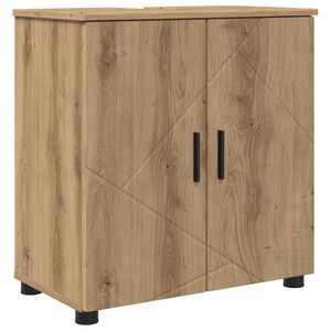 vidaXL Dulap de Baie Stejar Artizanal 61 x 35 x 64 cm