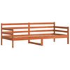 vidaXL Pat de zi cu headboard Maroniu cerat Lemn de pin masiv