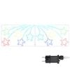 vidaXL Stea de Crăciun 432 LED-uri Multicolour 182 x 58 cm PVC