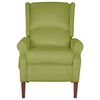 vidaXL Fotoliu de masaj rabatabil, verde deschis, catifea