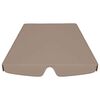 vidaXL Copertină de rezervă leagăn grădină gri taupe 150/130x105/70 cm