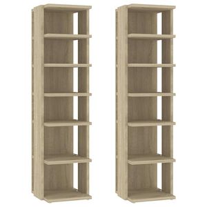 vidaXL Pantofare, 2 buc., stejar sonoma, 27,5x27x102 cm