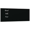 vidaXL Tablă magnetică de perete neagră, 50x20 cm, sticlă securizată