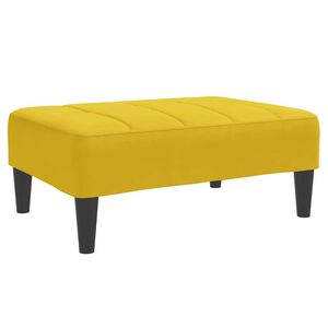 vidaXL Taburet, galben, 77x55x31 cm, catifea