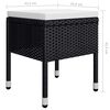 vidaXL Set mobilier de grădină, 9 piese, negru