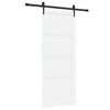 vidaXL Ușă glisantă ORKDAL Alb 83 x 202 cm Lemn masiv de pin