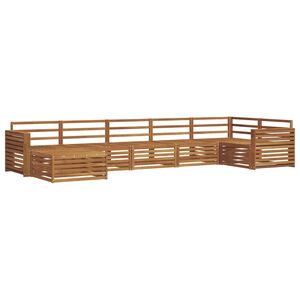 vidaXL Set de canapele de exterior 7 pcs natural
