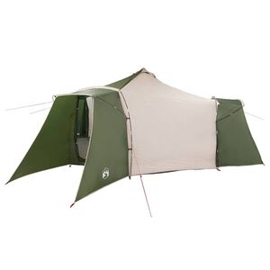 vidaXL Cort Tipi cu acoperiș Verde 492 x 492 x 275 cm tafta
