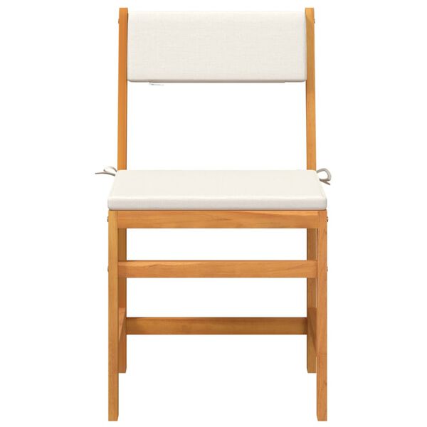 vidaXL Set mobilier de balcon cu perne, 3 piese, lemn masiv acacia