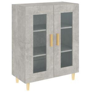 vidaXL Dulap, gri beton, 69,5x34x90 cm, lemn compozit