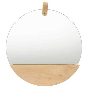 vidaXL Oglindă de perete, 35 cm, lemn masiv de pin