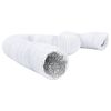 vidaXL Conductă de ventilație, 6 m, &Oslash;12,5 cm, aluminiu și PVC