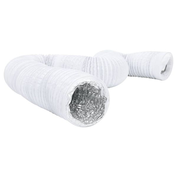 vidaXL Conductă de ventilație, 6 m, &Oslash;12,5 cm, aluminiu și PVC