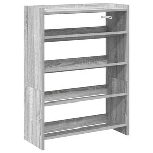 vidaXL Pantofar, gri sonoma, 60x25x81 cm, lemn compozit