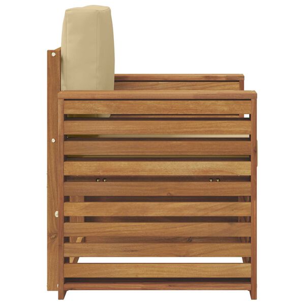 vidaXL Set de canapele de exterior Lemn de acacia solid și poliester