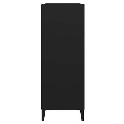 vidaXL Servantă, negru, 69,5x32,5x90 cm, lemn prelucrat