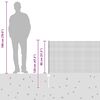 vidaXL Gard cu St&acirc;lp Gri 0,8 x 10 m Oțel și PVC