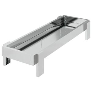 vidaXL JGHEAB pentru hrănit pui Argintiu 80 x 28 x 13.5 cm
