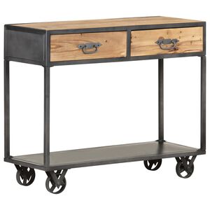 vidaXL Masă consolă, 90x35x74 cm, lemn masiv reciclat