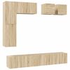 vidaXL Set dulapuri TV, 8 piese, stejar sonoma, lemn prelucrat