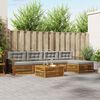 vidaXL Set de canapele de exterior 6 pcs Gri natural și deschis