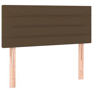 vidaXL Tăblie de pat, maro &icirc;nchis, 100x5x78/88 cm, textil