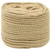 vidaXL Sfoară de Barcă 3 mm 50 m natural