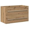 vidaXL Dulap chiuvetă baie, stejar artizanal, 80x38,5x48 cm, lemn prelucrat