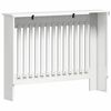 vidaXL Capac pentru radiator Alb lucios 112 x 19 x 81,5 cm