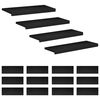 vidaXL Trepte de scară 16 buc. 80 x 30 x 2 cm Negru Lemn de fag masiv