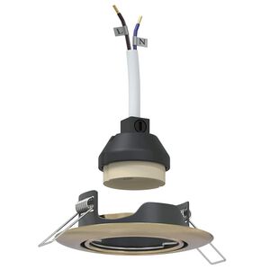 vidaXL Spot 6 pcs Alamă 9 x 9 x 2.5 cm Metal