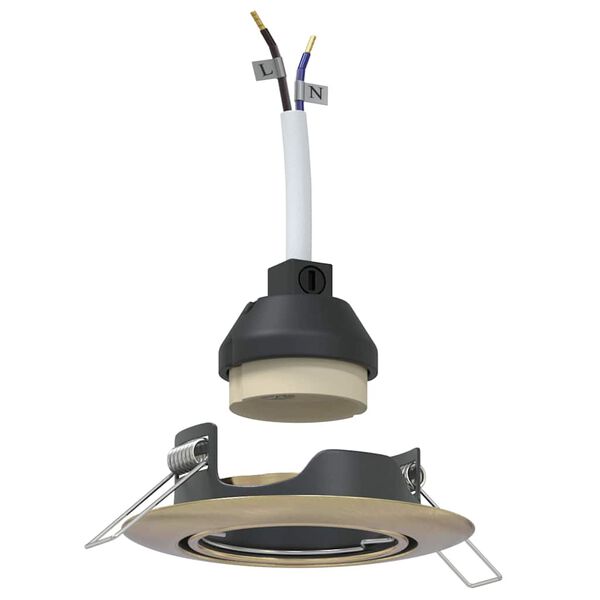 vidaXL Spot 6 pcs Alamă 9 x 9 x 2.5 cm Metal