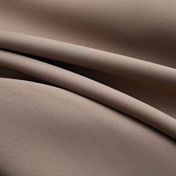 vidaXL Draperii opace cu inele metalice, 2 buc, gri taupe, 140x175 cm