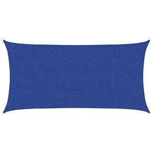 vidaXL P&acirc;nză parasolar, albastru dreptunghiular 2,5x5 m HDPE 160 g/m&sup2;