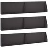 vidaXL Zid de sprijin 6 buc. 100 x 12 x 50 cm Oțel Negru