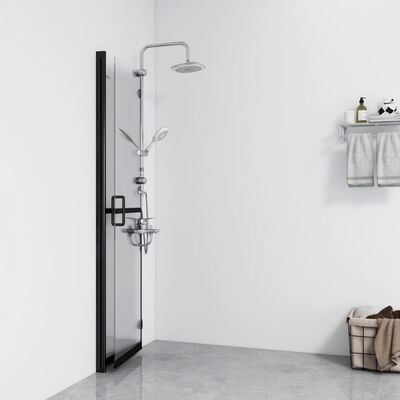 vidaXL Perete de duș walk-in pliabil 100x190cm sticlă ESG transparentă