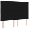vidaXL Tăblie cap cu headboard Negru 160 cm Piele artificială