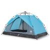 vidaXL Cort de camping cupolă 3 persoane, setare rapidă, albastru