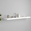 vidaXL Raft de perete suspendat, alb, 120x23,5x3,8 cm, MDF