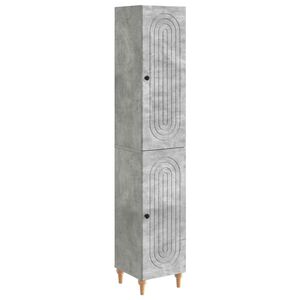 vidaXL Set de Dulapuri 2 buc. Gri Beton Lemn prelucrat