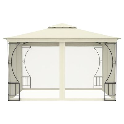 vidaXL Pavilion cu plase, crem, 300 x 300 x 265 cm