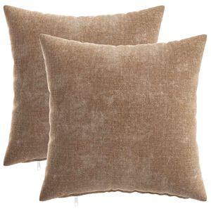 vidaXL Husă pentru pernă 2 buc. HEERLEN Maro 35 x 35 cm