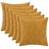 vidaXL Husă pentru pernă 6 pcs HEERLEN Galben 35 x 35 cm