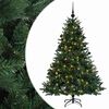 vidaXL Brad de Crăciun artificial cu glob 150 cm 150 LED-uri Alb cald