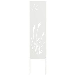 vidaXL Ecran de intimitate pentru grădină Traforaj Alb 32 x 140 cm