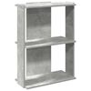 vidaXL Bibliotecă cu 3 niveluri, gri beton, 60x30x80 cm lemn prelucrat