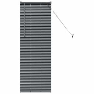 vidaXL Jaluzele venetiene Manual Gri &icirc;nchis 130 x 40 cm Aluminiu