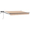 vidaXL Marchiză retractabilă manuală cu led-uri 3 x 2,5 m