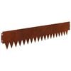 vidaXL Margine pentru gazon 10 buc. 103 x 20 cm Oțel Ruginit
